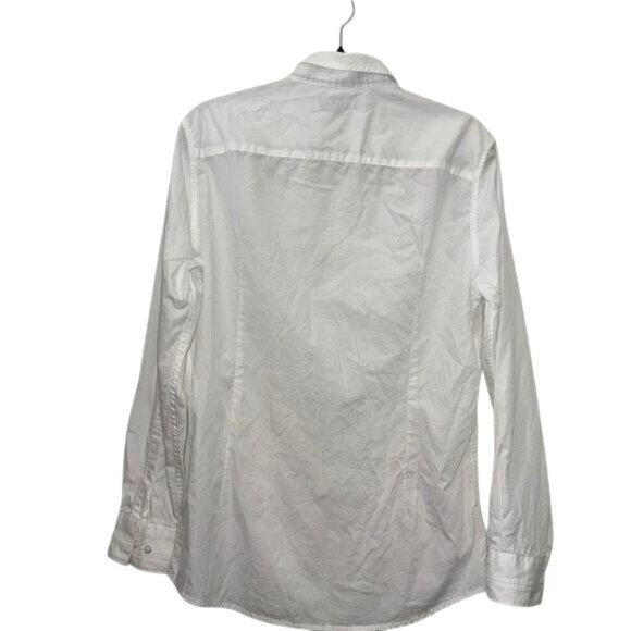 Marc Anthony Mens White Slim Fit Cotton Shirt M - Picture 4 of 5